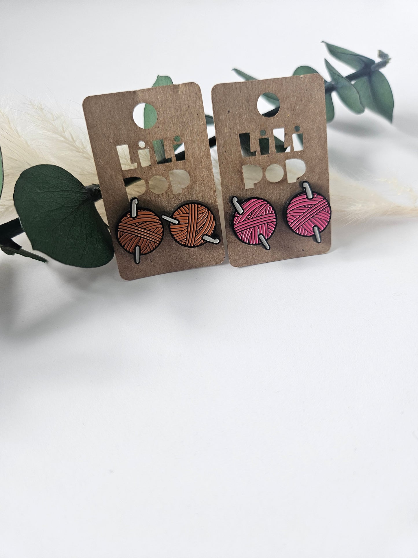 Recycled plastic earrings