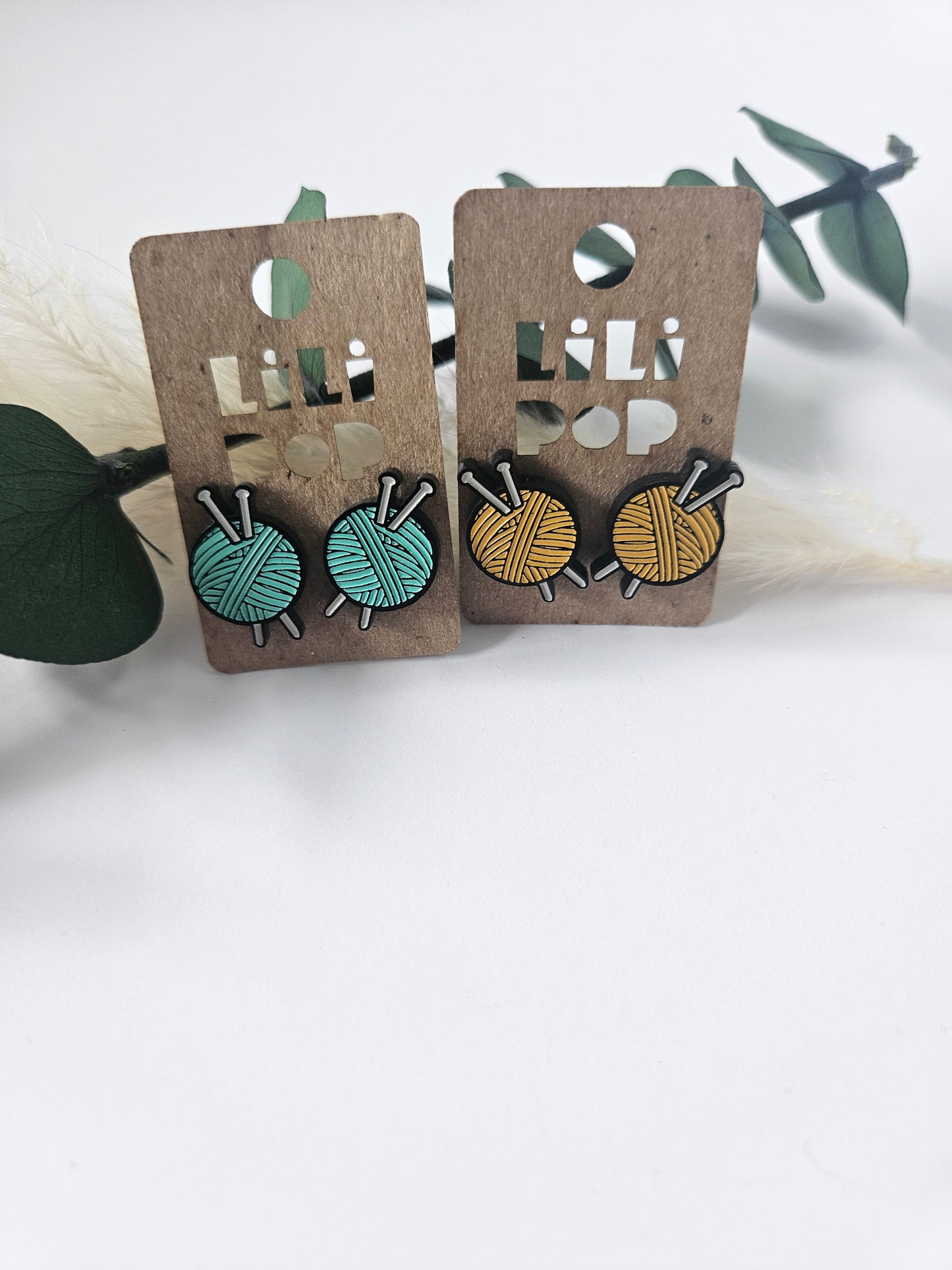 Recycled plastic earrings