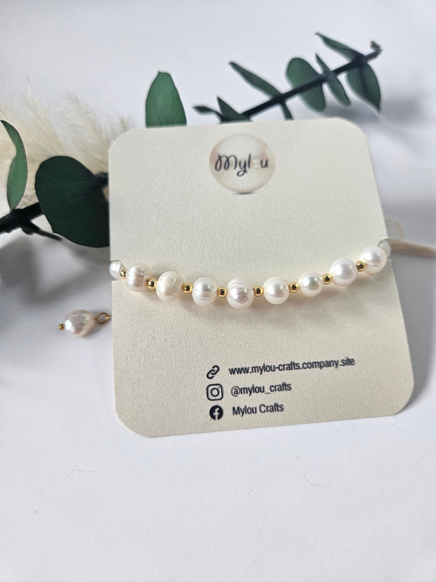 Bracelet de pierres d'eau douce