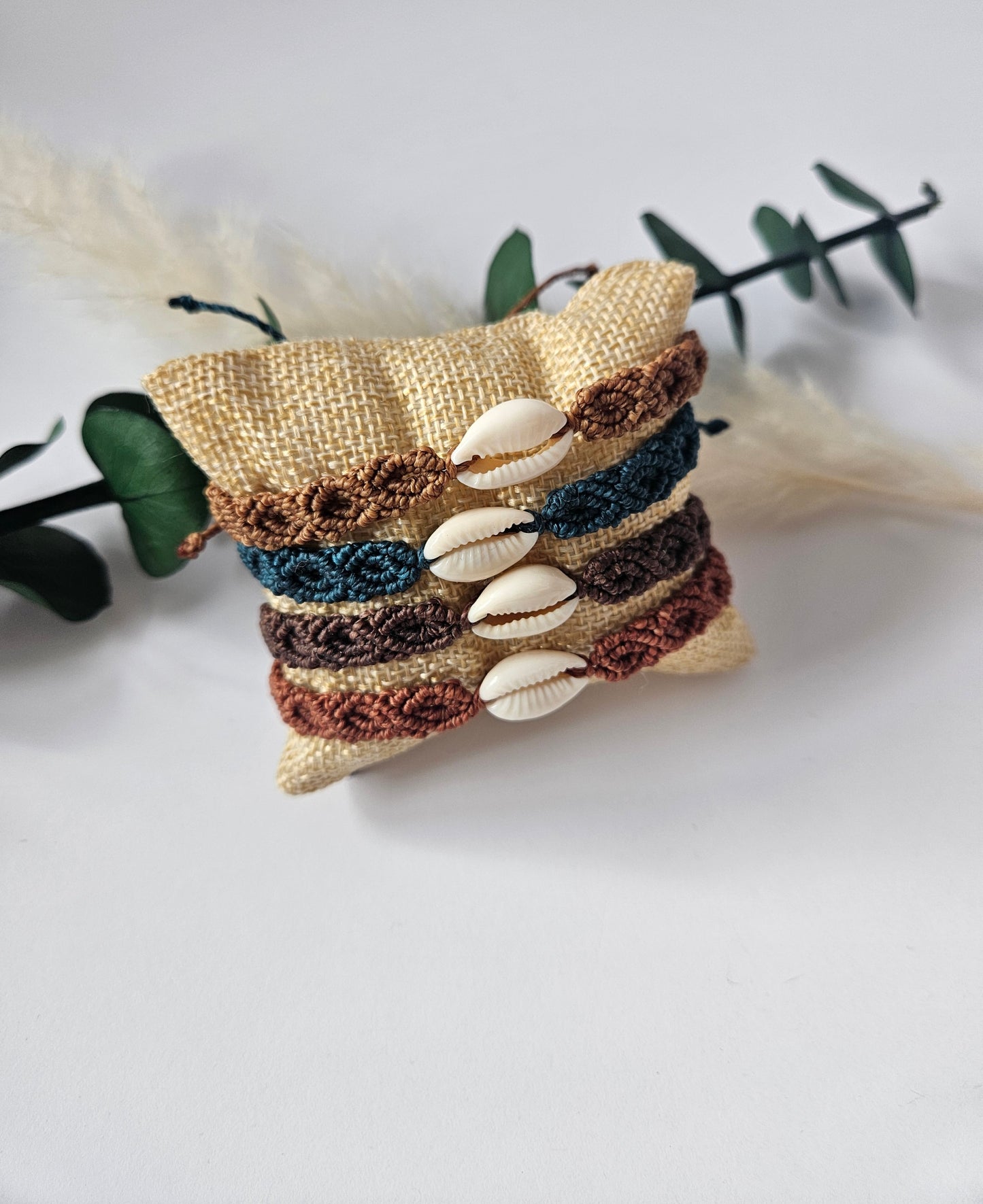 Bracelet en micro macramé
