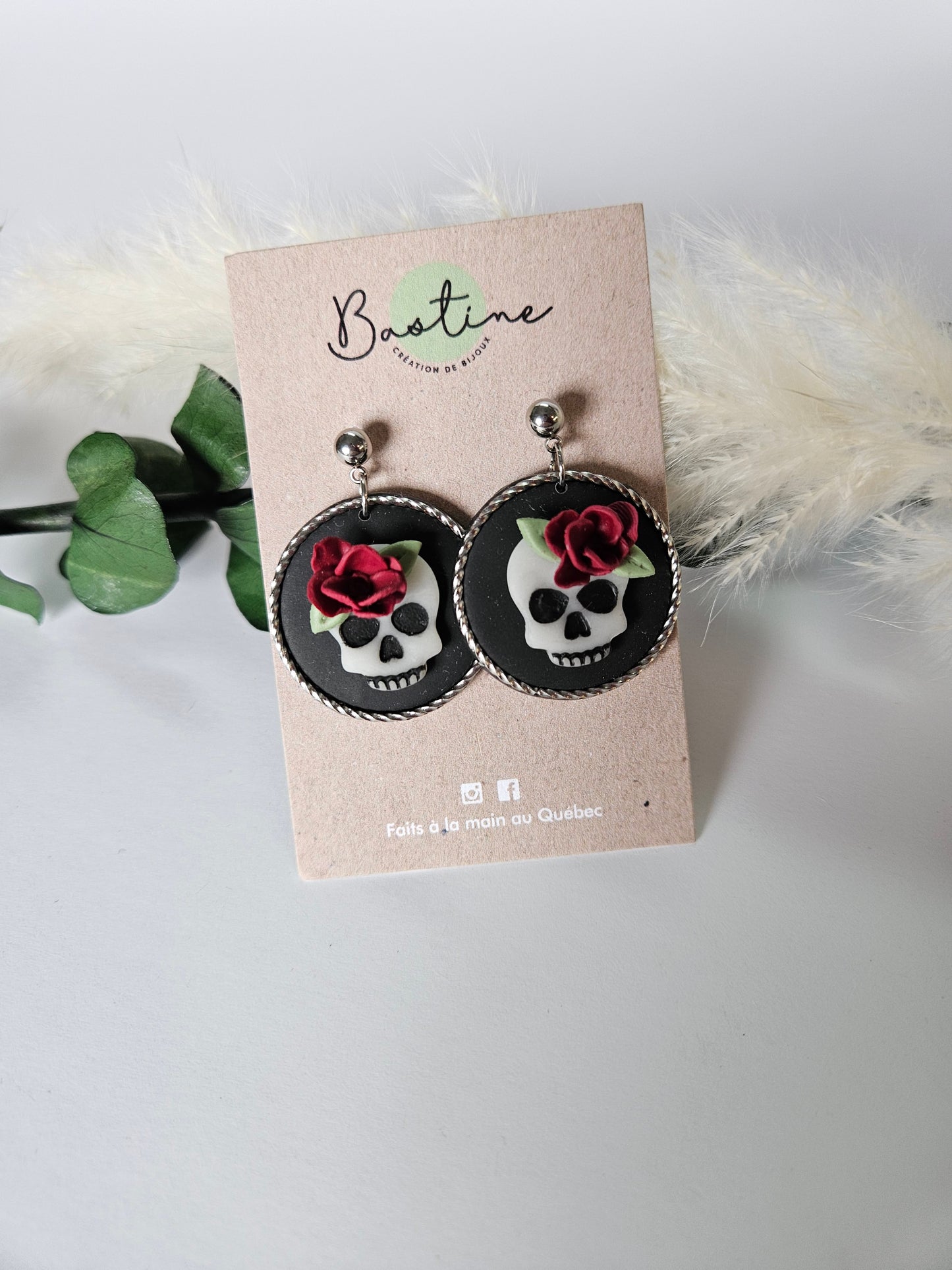 Boucles d'oreilles en polymer