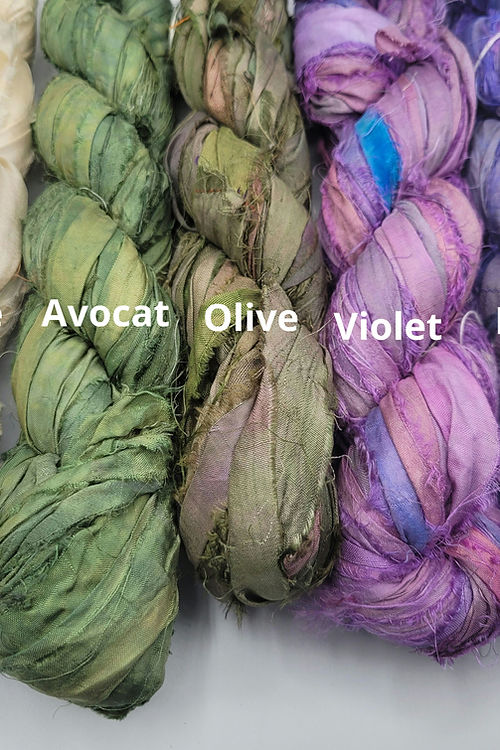 Recycled sari silk 100 grams