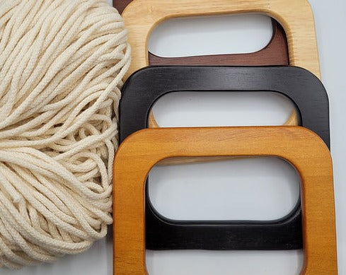 Wooden bag handle (2)