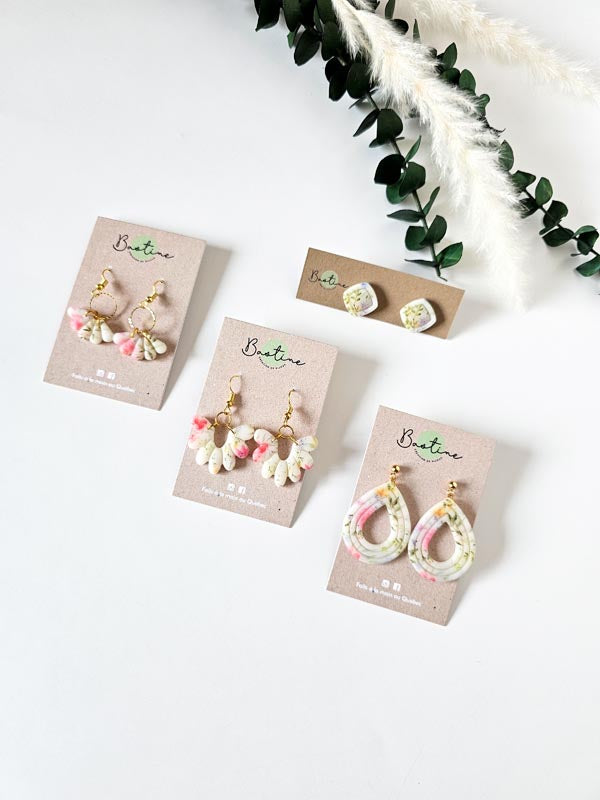 Boucles d'oreilles en polymère