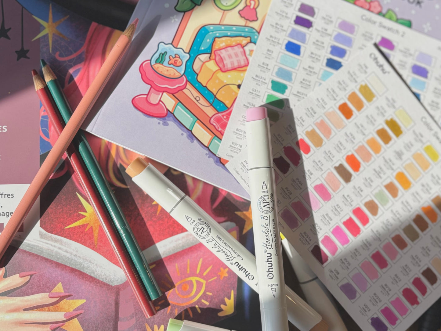 Soirée coloriage chez Oka-T