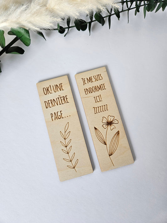 Wooden bookmark