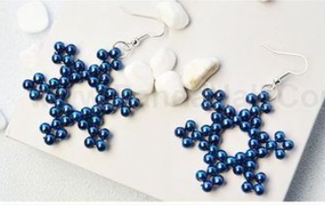 Boucles d'oreilles Flocon de neige