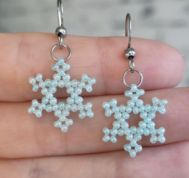 Boucles d'oreilles Flocon de neige