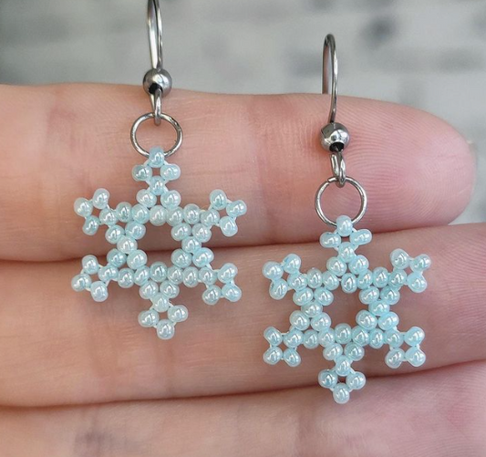 Boucles d'oreilles Flocon de neige