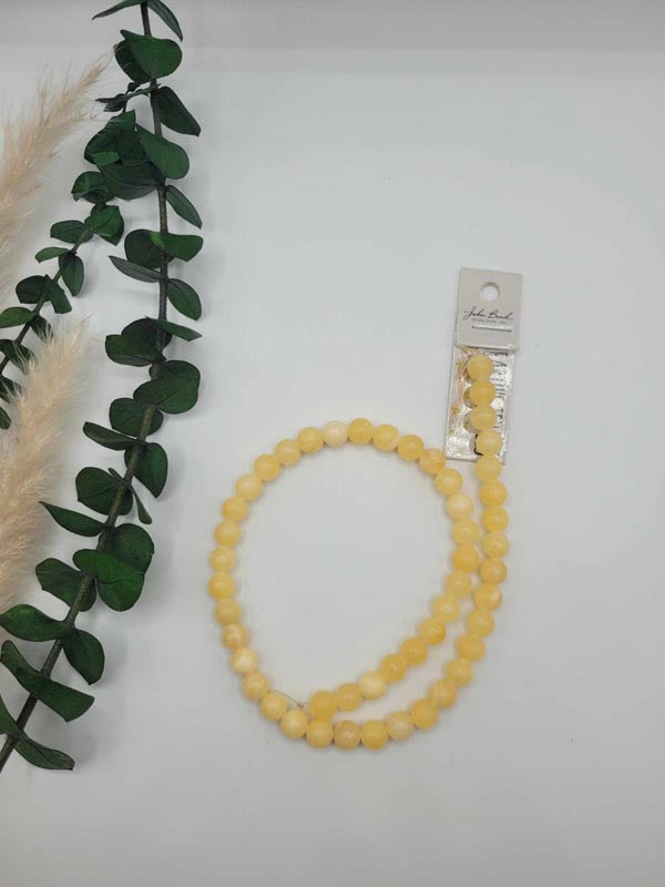 Jade jaune 8 mm