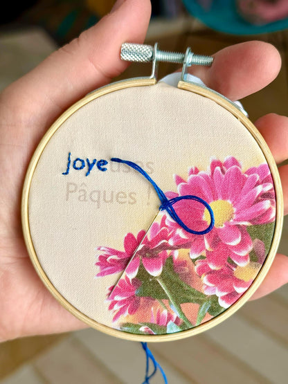 Broderie sur photo