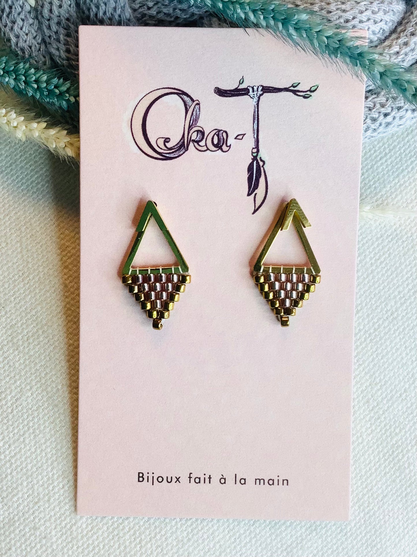 Boucles d'oreilles Tipi