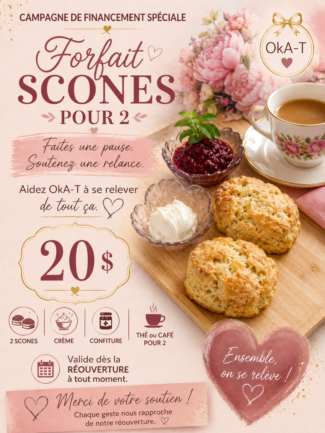 Forfait scones pour 2