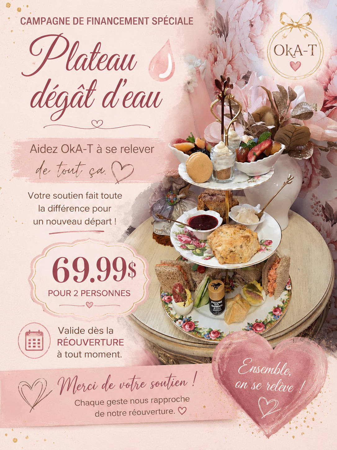 Pré-vente du plateau dégât d'eau
