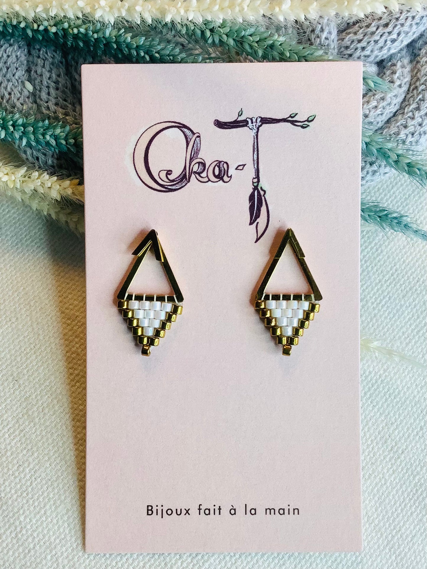 Boucles d'oreilles Tipi